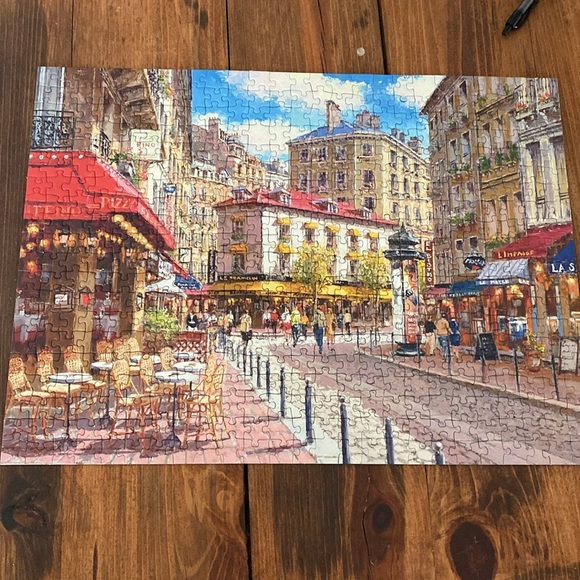 Ravensburger 500 piece puzzle “Quaint Shops” 2010 by Sam Park - Picture 2 of 7